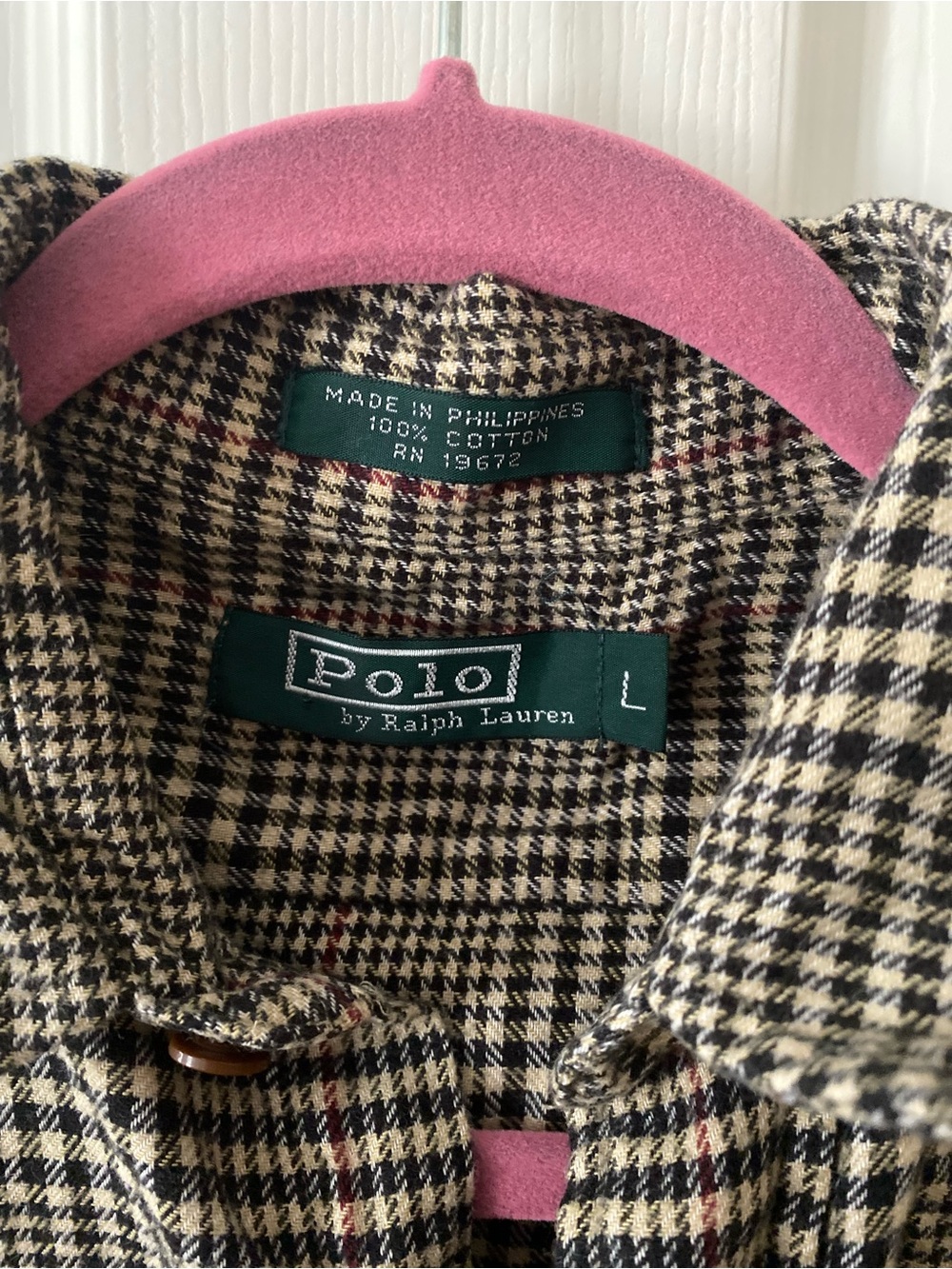 Polo by Ralph Lauren Brown Plaid Button-Down Shirt Size L - Picture 2 of 5